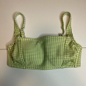 Xhilaration Straight Cut Stripped Bikini Top